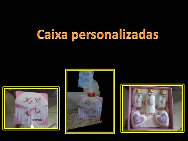 Caixas personalizadas para madrinhas